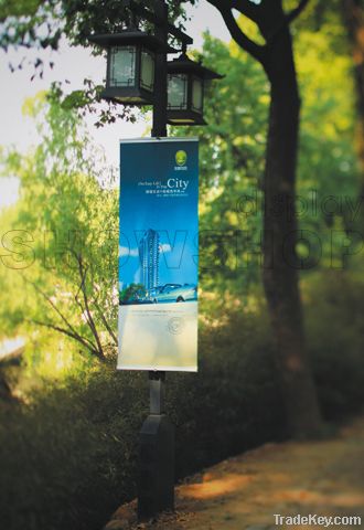 street lamppost banner