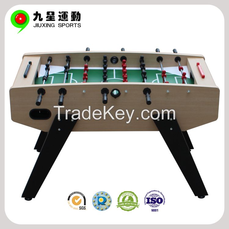 High quality telescopic rods soccer table, superior foosball table , professional football table using CARB certified MDF