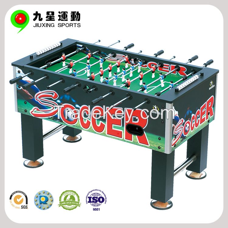 Classic and hot selling indoor game of pool soccer table foosball table baby foot table with CARB certified MDF