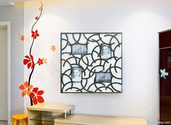 Modern iron photo frame for home decor