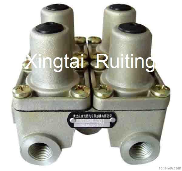 Four circuit protection valve