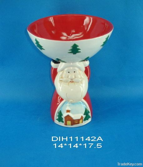 santa candy bowl