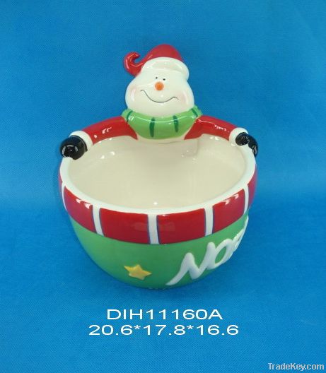 santa candy bowl