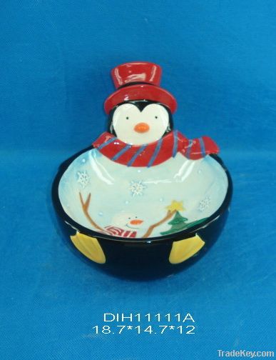 santa candy bowl