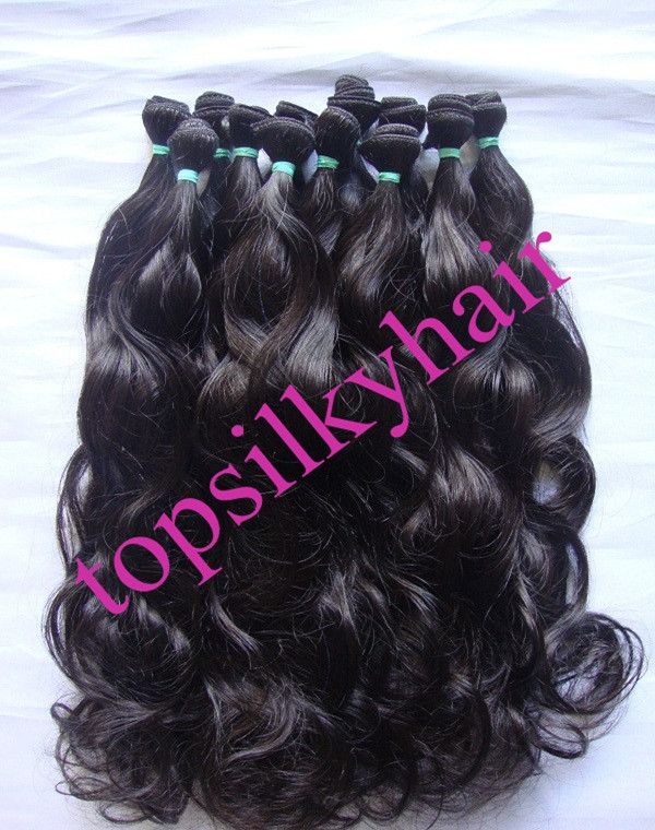 Hot sale natural wavy virgin malaysian hair