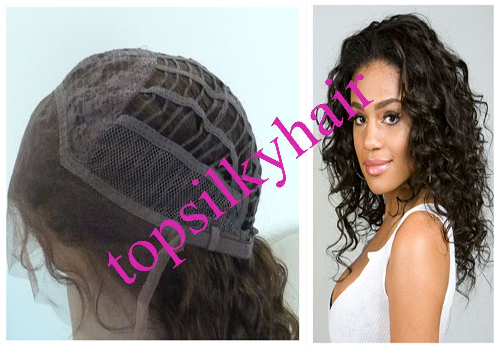 natural curly human hair  lace front wigs