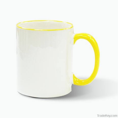 11oz White Coated Mug