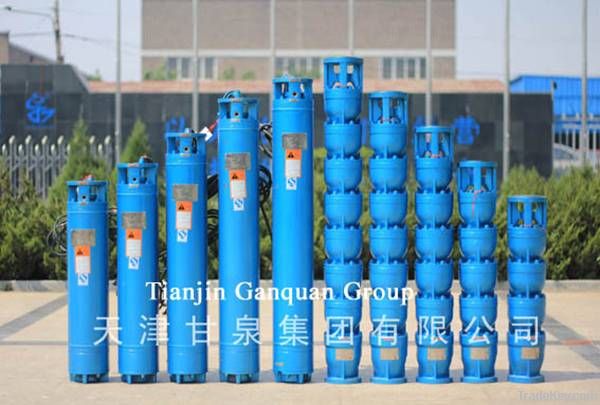 Submersible borehole pump (deep well water pump)