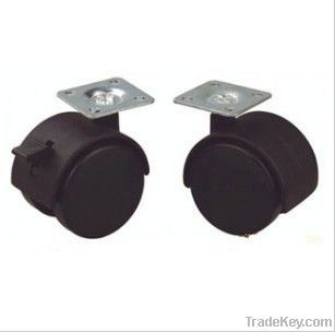 Twin casters , furniture caster