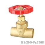 Brass gate valve