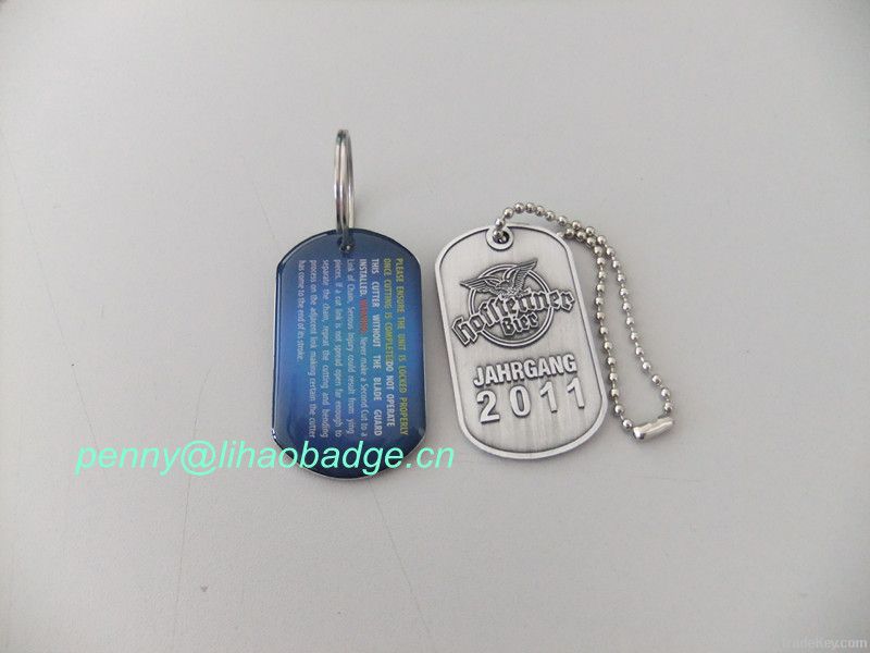 dog tag with printed logo, Pet ID, Military necklace LH-ZN-3004