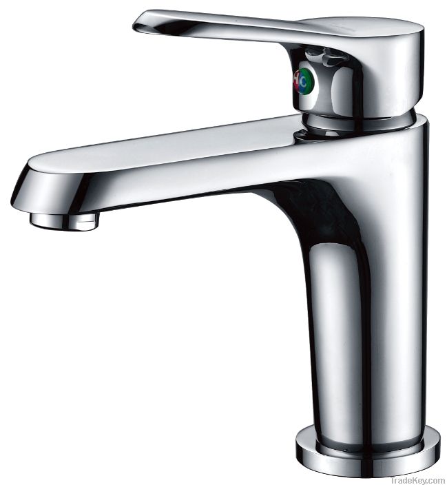 Single lever basin faucet