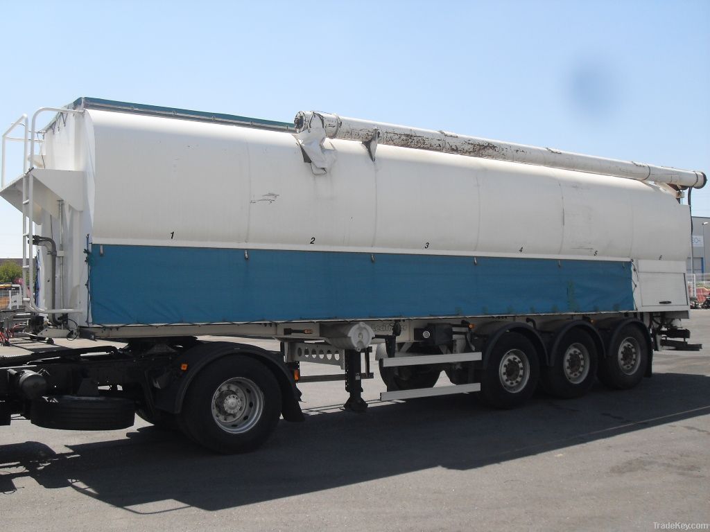 Feed semi trailer tank