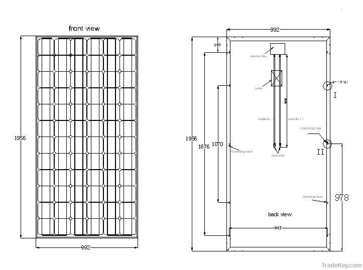 monocrystalline solar panel 72 cells