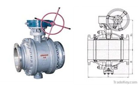 Worm-gear Fixed Ball Valve