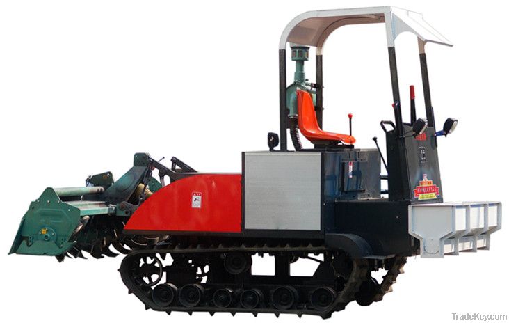 track protective combine cultivator