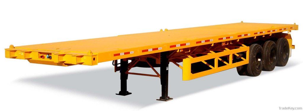 Flatbed semi trailer