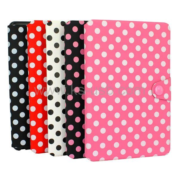 Dot Pattern Leather ipad mini Case for iPad Mini