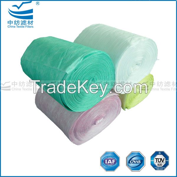 G4, F5, F6, F7, F8, F9 Bag Air Filter Media