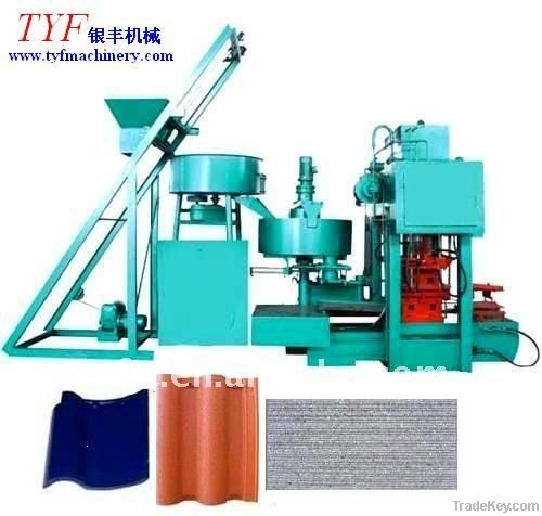 Cement color tile making machine