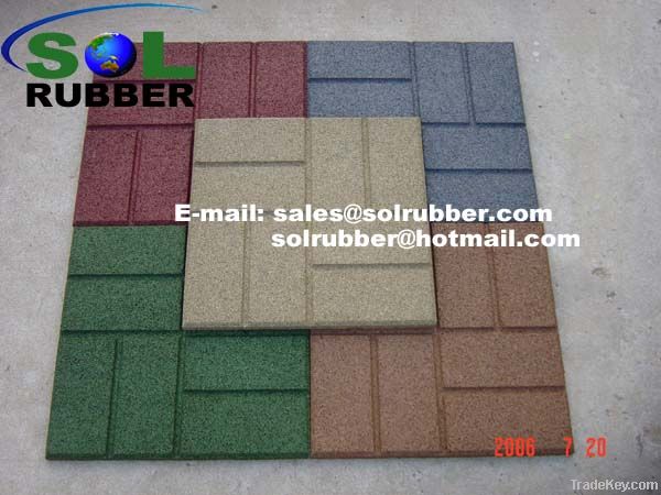 24&quot;x24&quot;, 18&quot;x18&quot;, 16&quot;x16&quot; rubber tiles rubber pavers