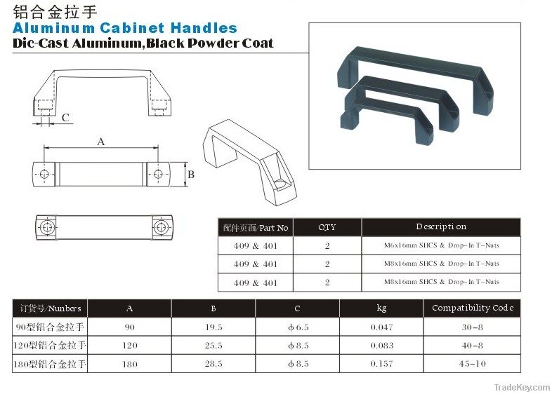 Aluminum Cabinet Handles