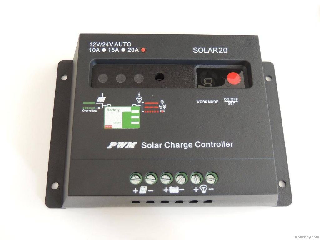 20A 12/24V PWM Solar Charge Controller, 20A solar controllers