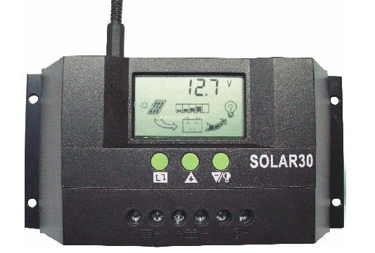 30A-12V/24VPW M Solar Charge Controller with LCD Screen Display