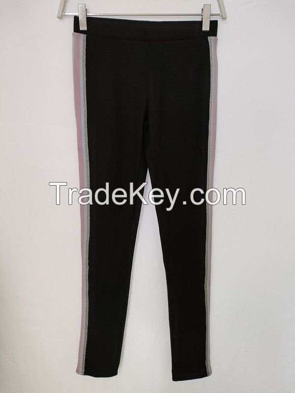 Girl's Leggings Side Taped