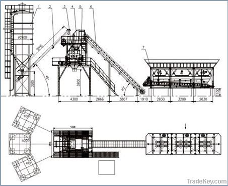 HZS100(120) Concrete Batching Plant