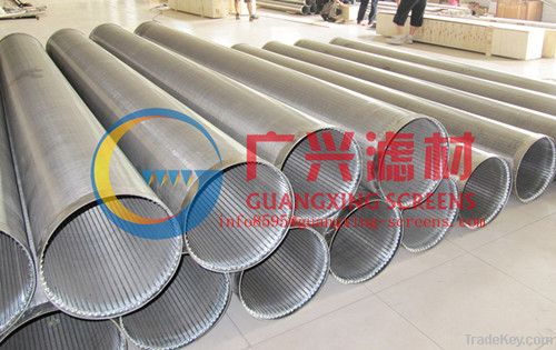 stainless steel wire wrap well screen pipe