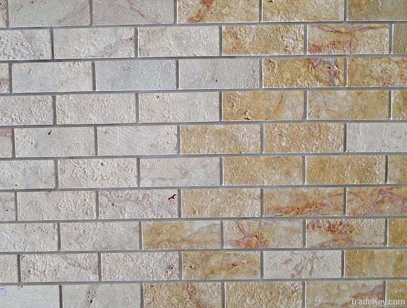 Honed and antiques limestone