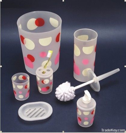 Plastic bathroom sets