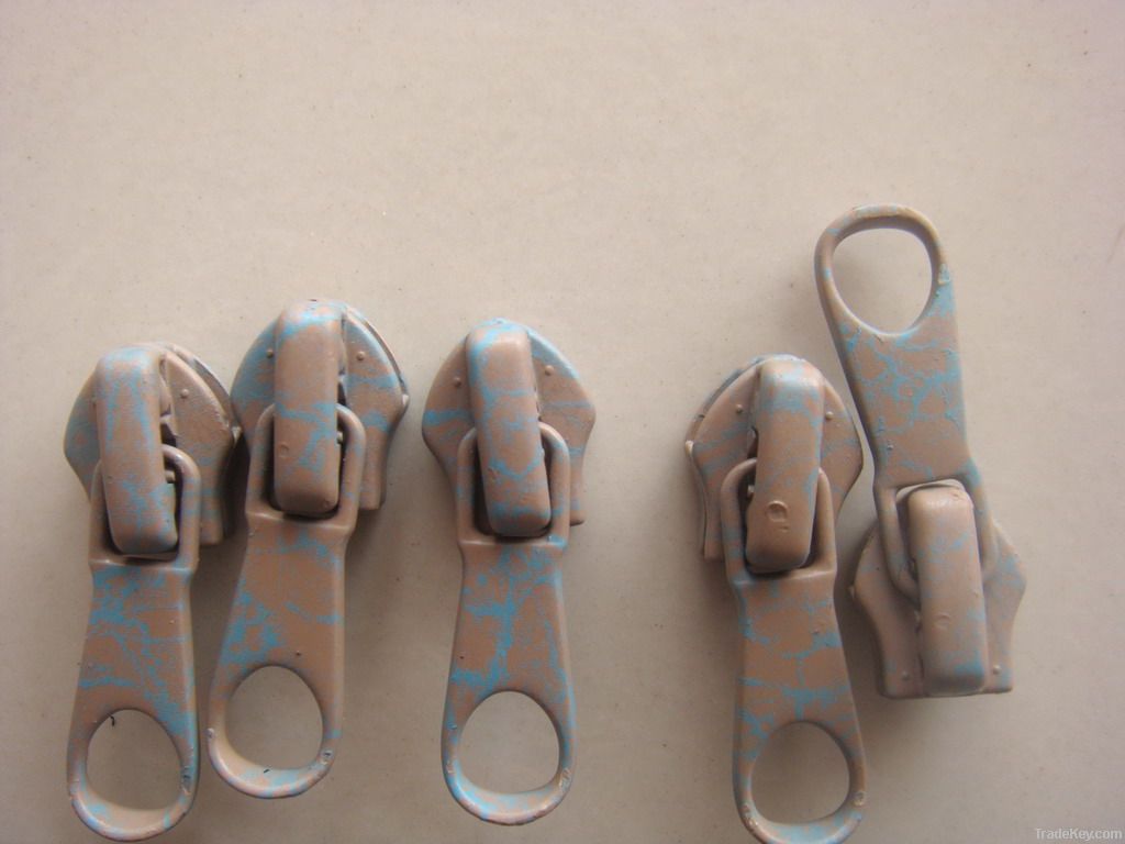 printed slider, zipper puller, zipper slider