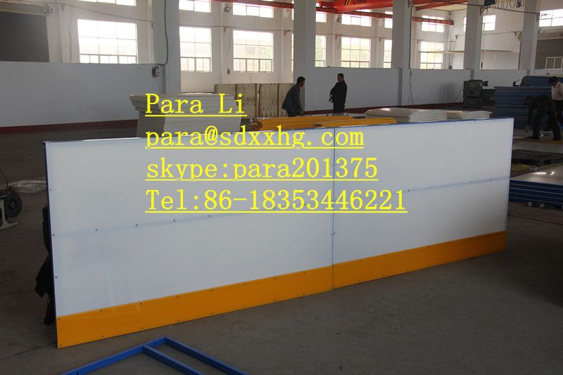 HDPE ice rink barrier Manufacturer for arena system