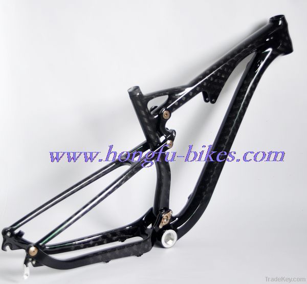 carbon full suspension mtb frame FM036