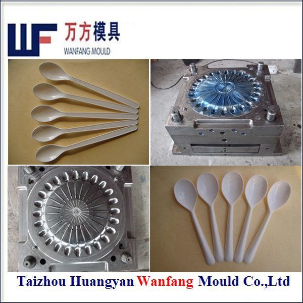 24 cavity plastic spoon moulds/plastic disposable spoon injection moulds