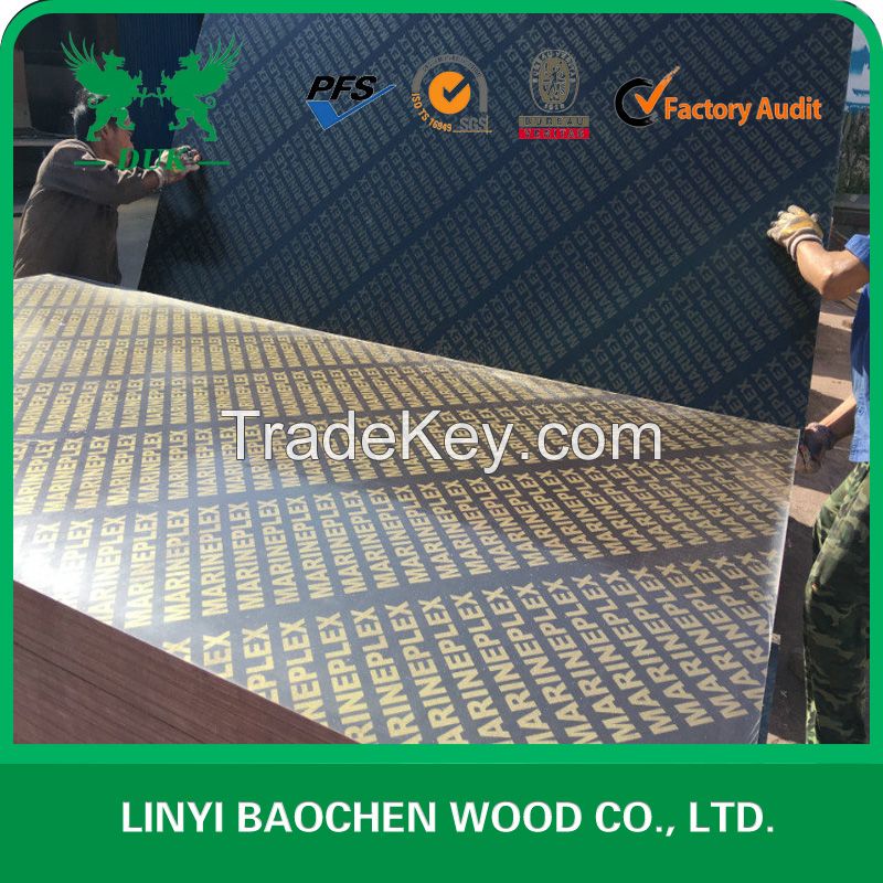 1220x2440mm phenolic black Film Faced Plywood