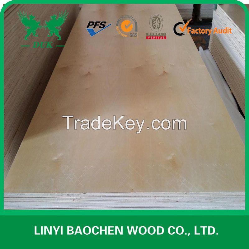 High quality furniture grade Brich plywood