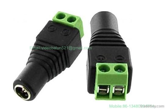 Female DC jack Connector plug 2.1mmx5.5mm plug for cctv camera