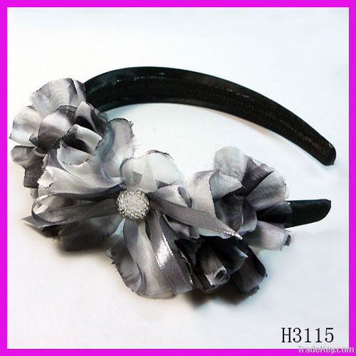 Fashion chiffon floral hairband