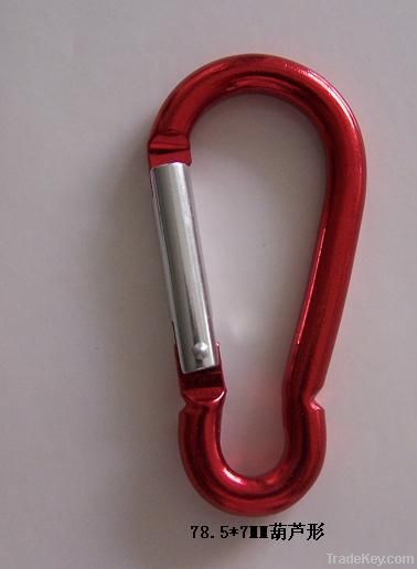 red spring snap hook