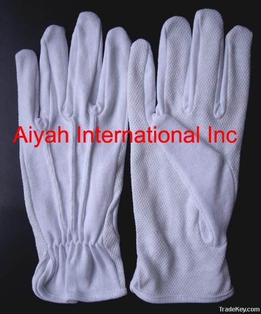 Pure cotton glove (White) PVC dot