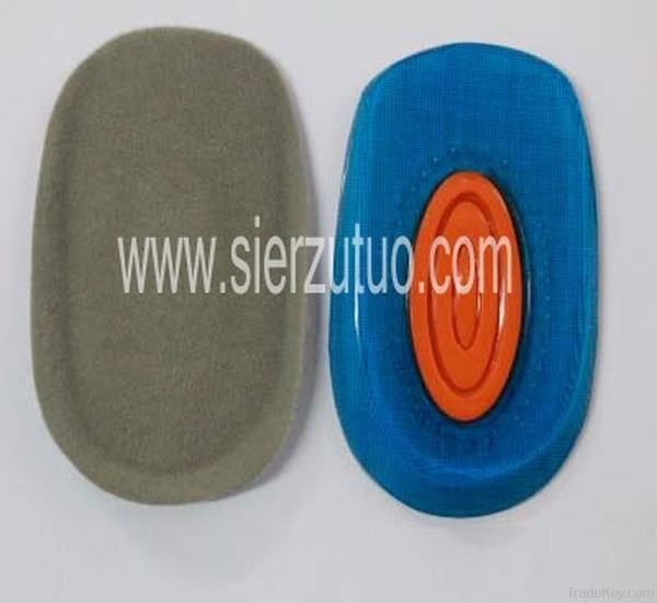 Elastic massage heel cup pads