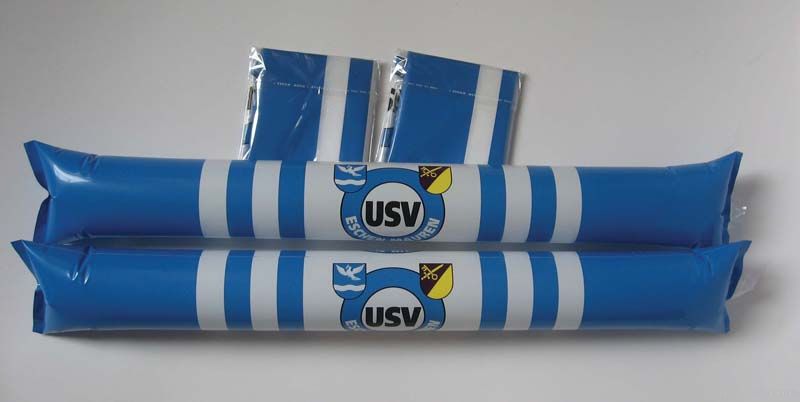 Plastic PE Inflatable Clappers, Cheering Sticks