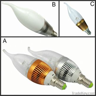 Factory Dricet  2W/3W LED Candle  Light  E14/E27