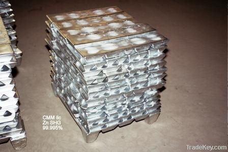 zinc ingot  99.995 SHG LME brand-grade