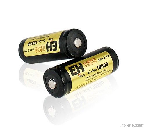 EH 18500 1600mAh 3.7v Protected Li-ion Rechargeable Battery