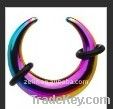 fashion 2 gauge rainbow anodized ear body piercing jewelry