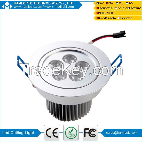 Led ceiling light / 3W 5W ceiling light / 7W downlight